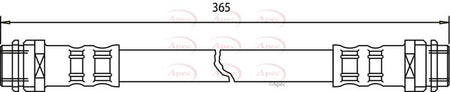 Apec HOS3211 Brake Hose - 1
