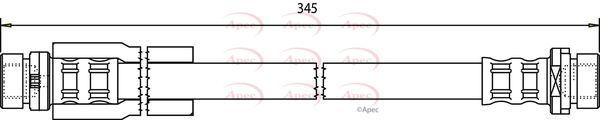 Apec HOS3212 Brake Hose - 1