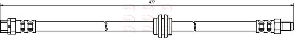 Apec HOS3215 Brake Hose - 1