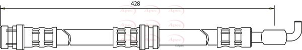 Apec HOS3218 Brake Hose - 1