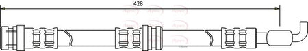 Apec HOS3218 Brake Hose - 1