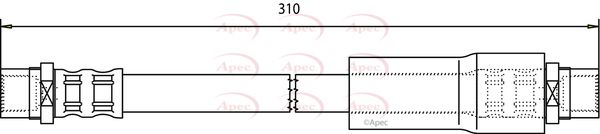 Apec HOS3223 Brake Hose - 1