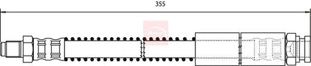 Apec HOS3230 Brake Hose - 1