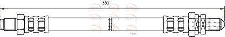 Apec HOS3236 Brake Hose - 1
