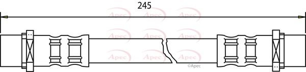 Apec HOS3238 Brake Hose - 1