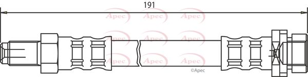 Apec HOS3239 Brake Hose - 1