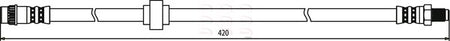 Apec HOS3261 Brake Hose - 1