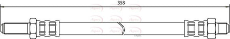 Apec HOS3262 Brake Hose - 1
