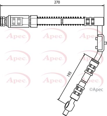 Apec HOS3265 Brake Hose - 1