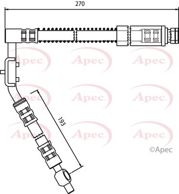Apec HOS3266 Brake Hose - 1