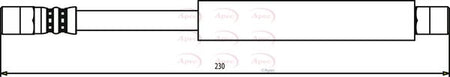 Apec HOS3269 Brake Hose - 1