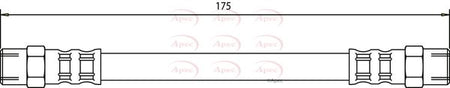 Apec HOS3270 Brake Hose - 1