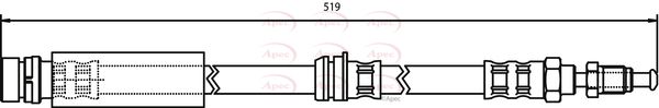 Apec HOS3271 Brake Hose - 1
