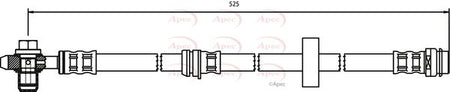 Apec HOS3273 Brake Hose - 1