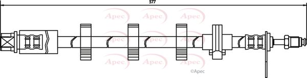 Apec HOS3276 Brake Hose - 1