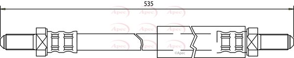 Apec HOS3287 Brake Hose - 1