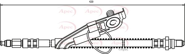 Apec HOS3292 Brake Hose - 1