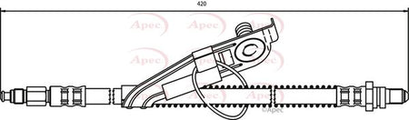 Apec HOS3292 Brake Hose - 1