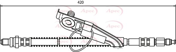 Apec HOS3293 Brake Hose - 1