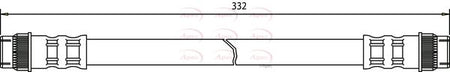 Apec HOS3297 Brake Hose - 1
