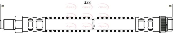 Apec HOS3300 Brake Hose - 1