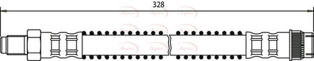 Apec HOS3300 Brake Hose - 1