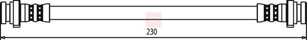 Apec HOS3301 Brake Hose - 1