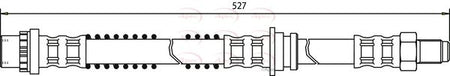 Apec HOS3305 Brake Hose - 1