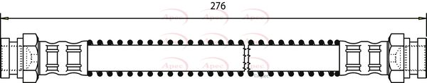Apec HOS3308 Brake Hose - 1