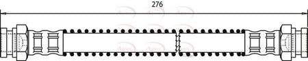 Apec HOS3308 Brake Hose - 1