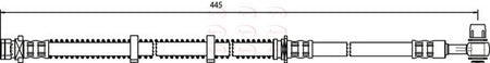 Apec HOS3309 Brake Hose - 1