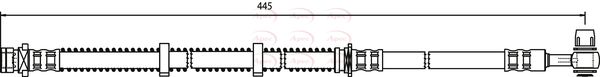 Apec HOS3309 Brake Hose - 1