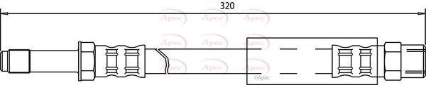 Apec HOS3311 Brake Hose - 1