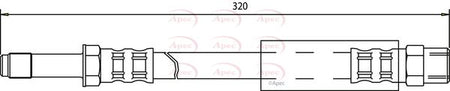 Apec HOS3311 Brake Hose - 1