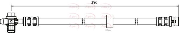 Apec HOS3318 Brake Hose - 1