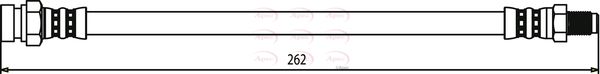 Apec HOS3323 Brake Hose - 1