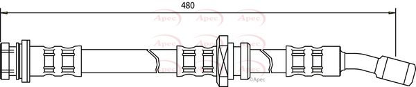 Apec HOS3324 Brake Hose - 1
