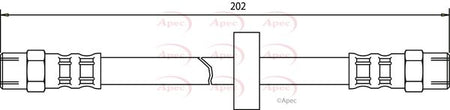 Apec HOS3325 Brake Hose - 1