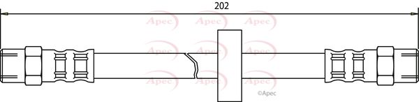 Apec HOS3325 Brake Hose - 1