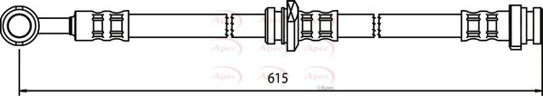Apec HOS3326 Brake Hose - 1