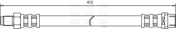 Apec HOS3331 Brake Hose - 1