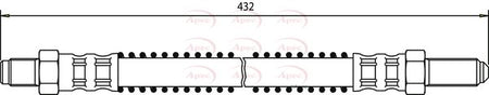 Apec HOS3337 Brake Hose - 1