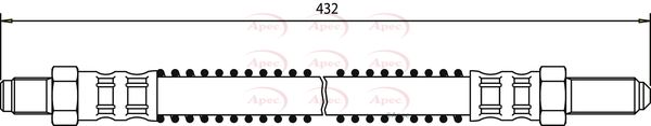 Apec HOS3337 Brake Hose - 1