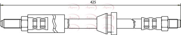 Apec HOS3338 Brake Hose - 1