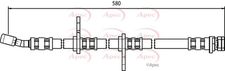 Apec HOS3339 Brake Hose - 1
