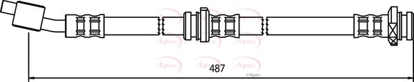 Apec HOS3342 Brake Hose - 1