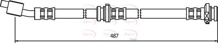Apec HOS3342 Brake Hose - 1