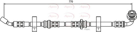 Apec HOS3344 Brake Hose - 1