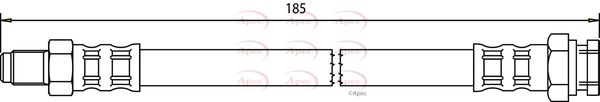 Apec HOS3346 Brake Hose - 1