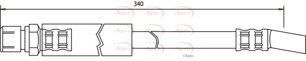 Apec HOS3351 Brake Hose - 1